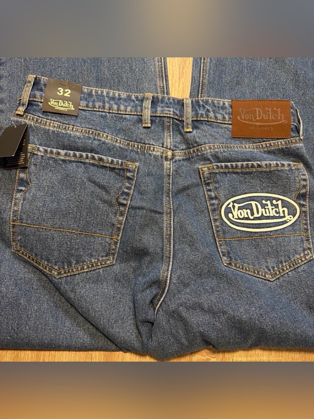 Von Dutch Men's Von Dutch Jeans, ultra-wide 32x31